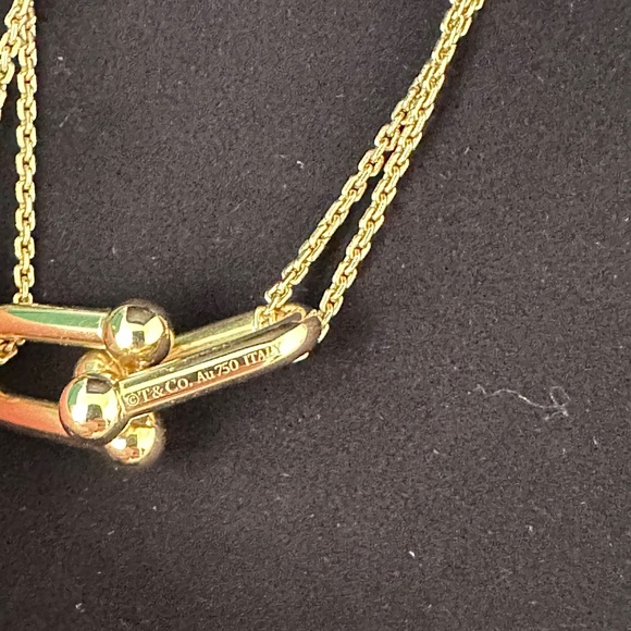 Tiffany & Co. Yellow Gold Double Link Necklace - Picture 2 of 5